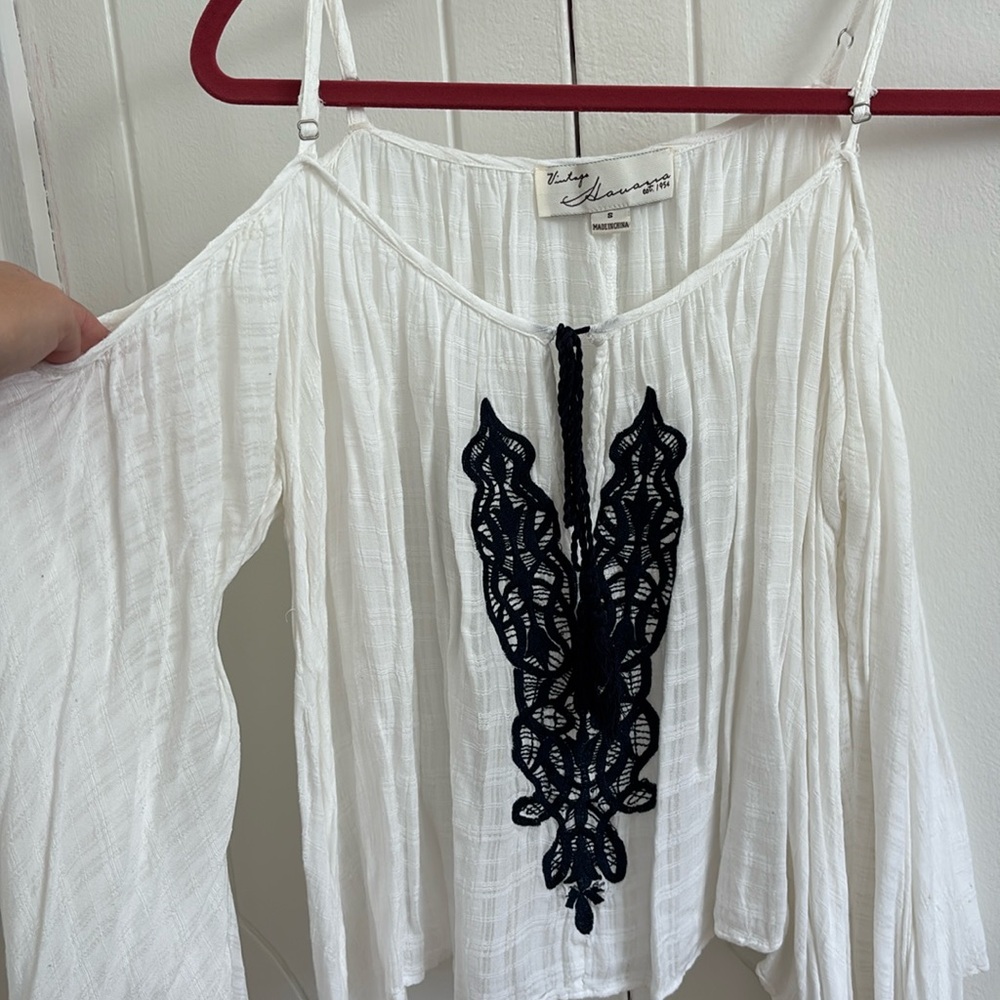 Vintage Havana Boho Off The Shoulder Top
